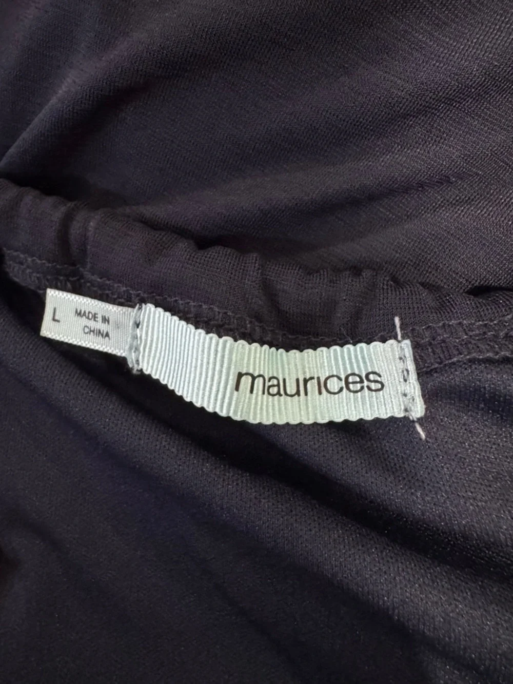 Maurices Navy Sleeveless Maxi Dress with Embroidered and Beaded Trim, Size Large - Picture 7 of 9